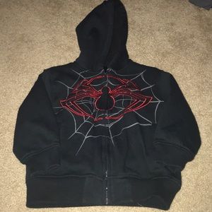 Boys Sipderman lined hoodie